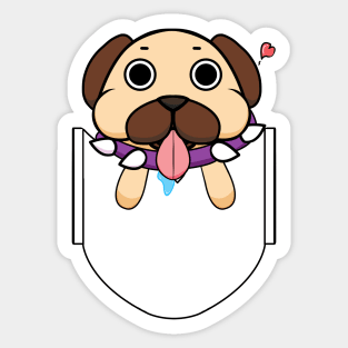 Pocket Puggy Sticker